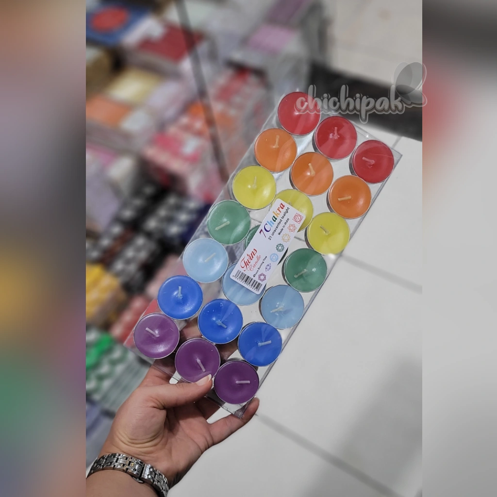 شمع وارمر 7 رنگ بسته 21 عددی