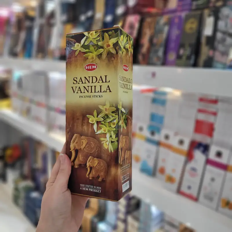 عود هگزا شرکتی 6 ضلعی رایحه صندل وانیل پک 6 عددی